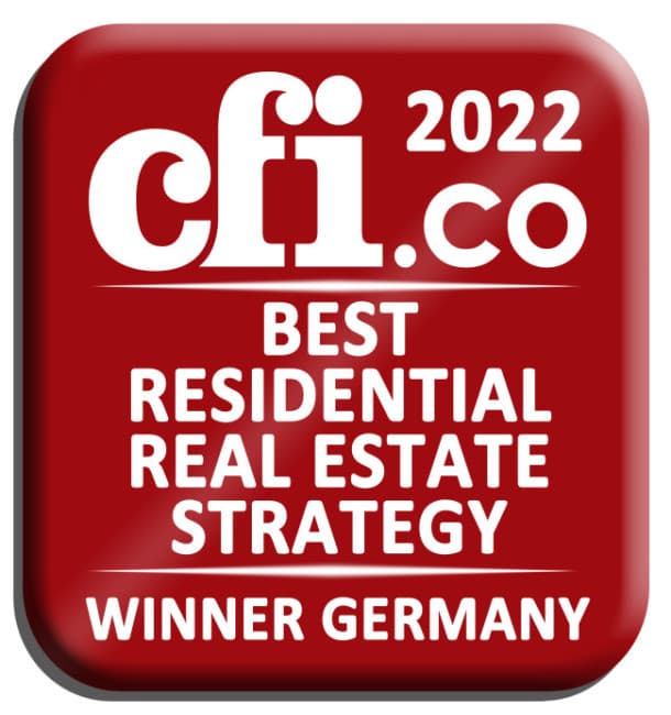 CFI Award 2022 ACCENTRO CFI Award Gewinner "Best Residential Real Estate Strategy" 2022
